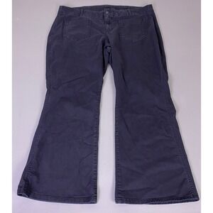 GAP Flare Pants Women's‎ Plus Size 20 Petite Dark Gray Cotton Leg Patch Pocket
